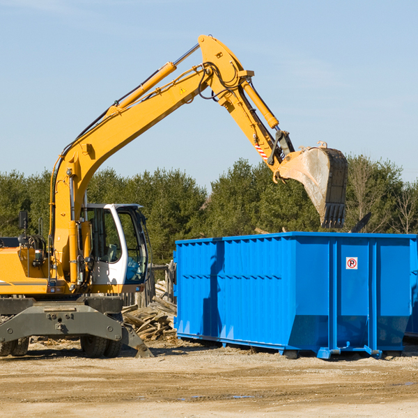 are there any restrictions on where a residential dumpster can be placed in Promise City